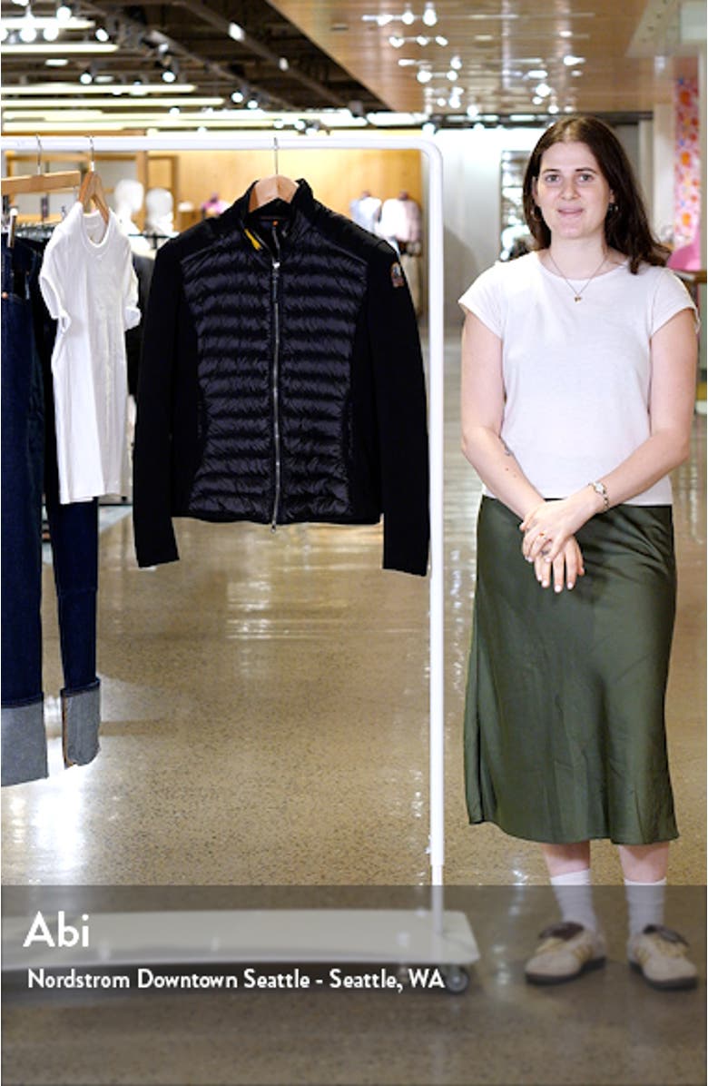 Olivia Waterproof Mixed Media 750 Fill Power Down Jacket, sales video thumbnail