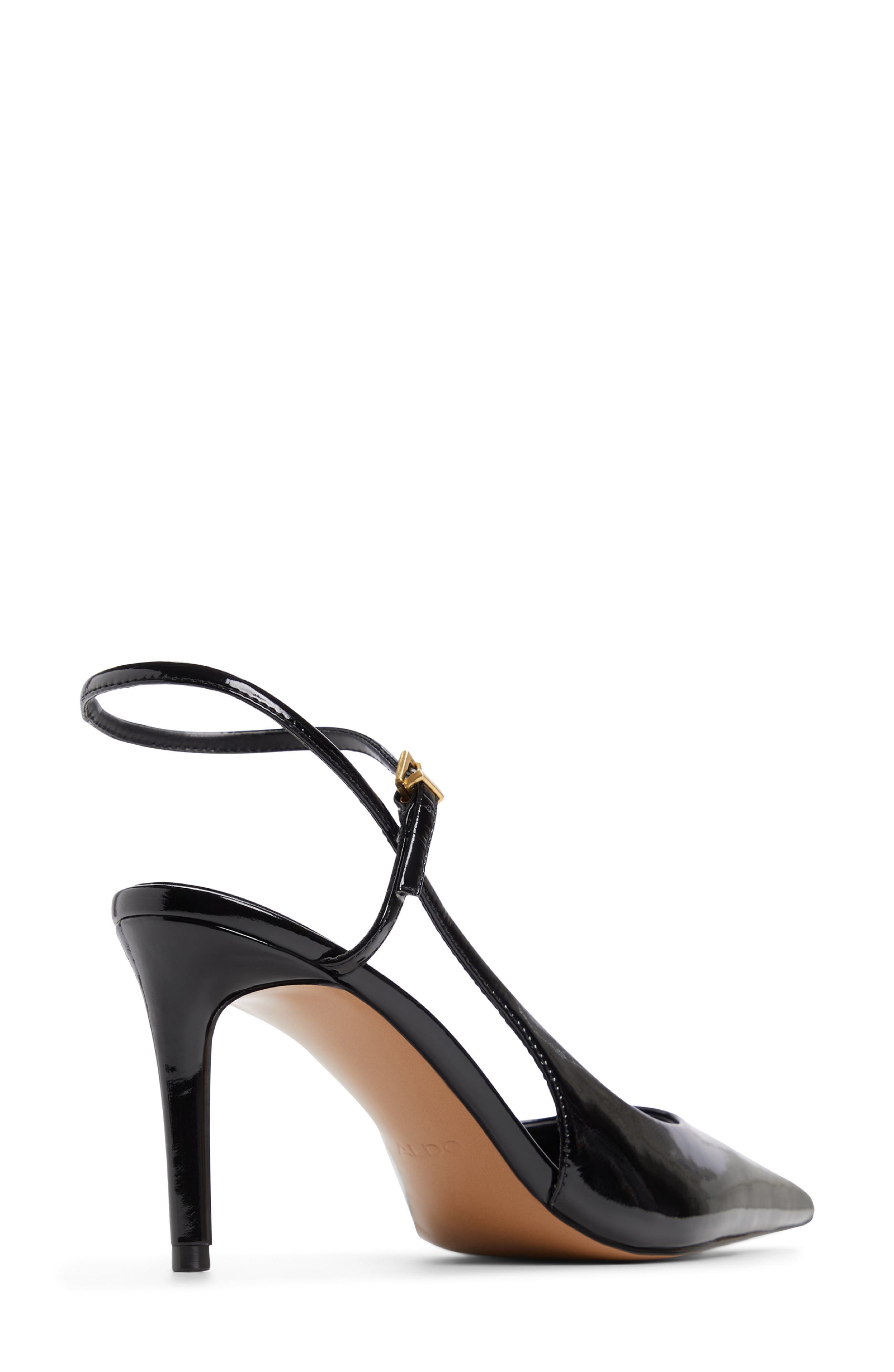ALDO Kymmberly Pointed Toe Ankle Strap Pump, Alternate, color, Black