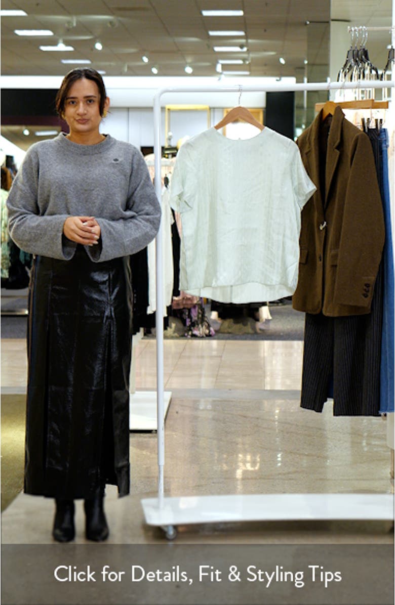 Geo Satin Jacquard Top, sales video thumbnail