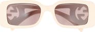 Gucci 54mm Rectangular Sunglasses