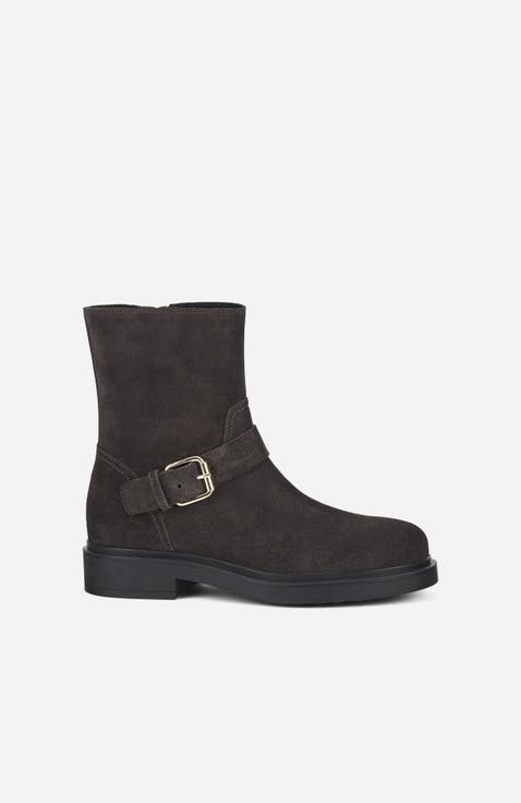 Loren Bikers Ankle Boot with Buckle