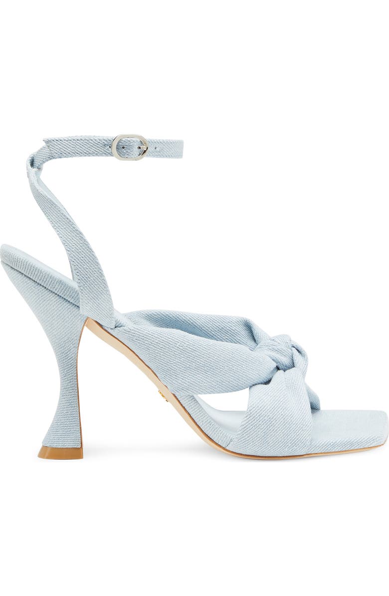 Stuart Weitzman Playa Ankle Strap 100 Knot Sandal, Alternate, color, Light Blue
