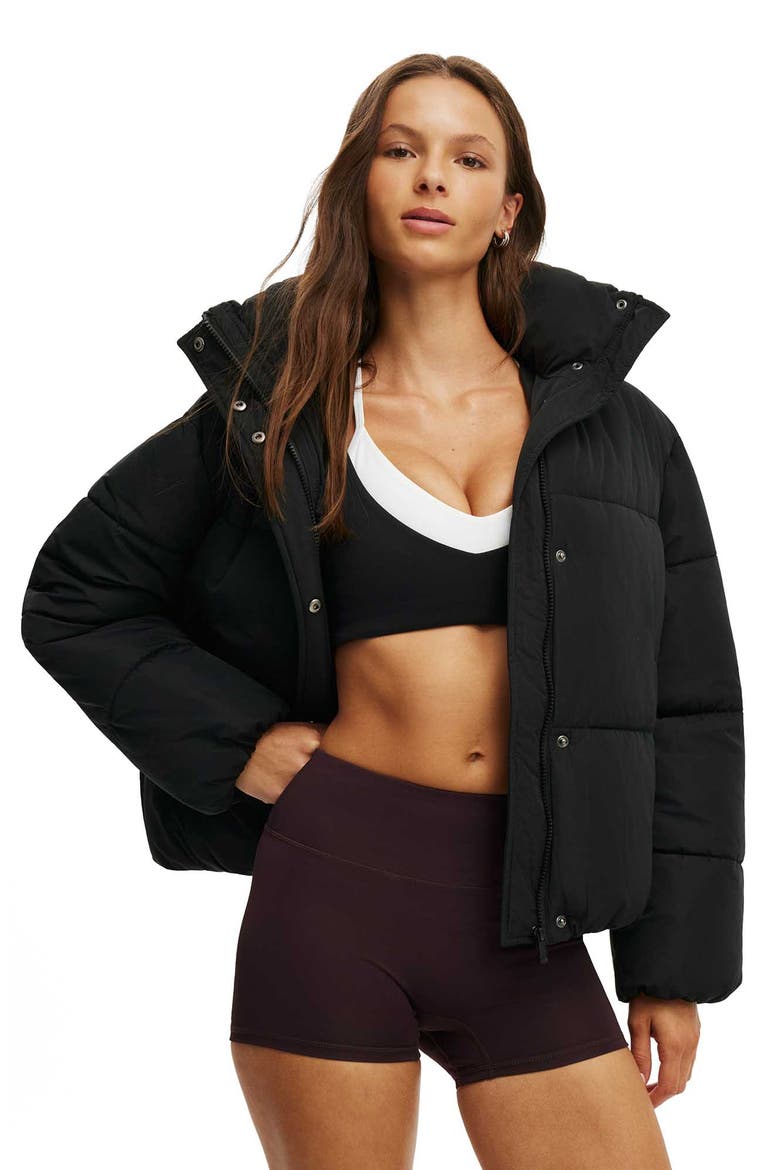 Women's Active The Mother Puffer Removable Hood Jacket, Alternate, color, Black