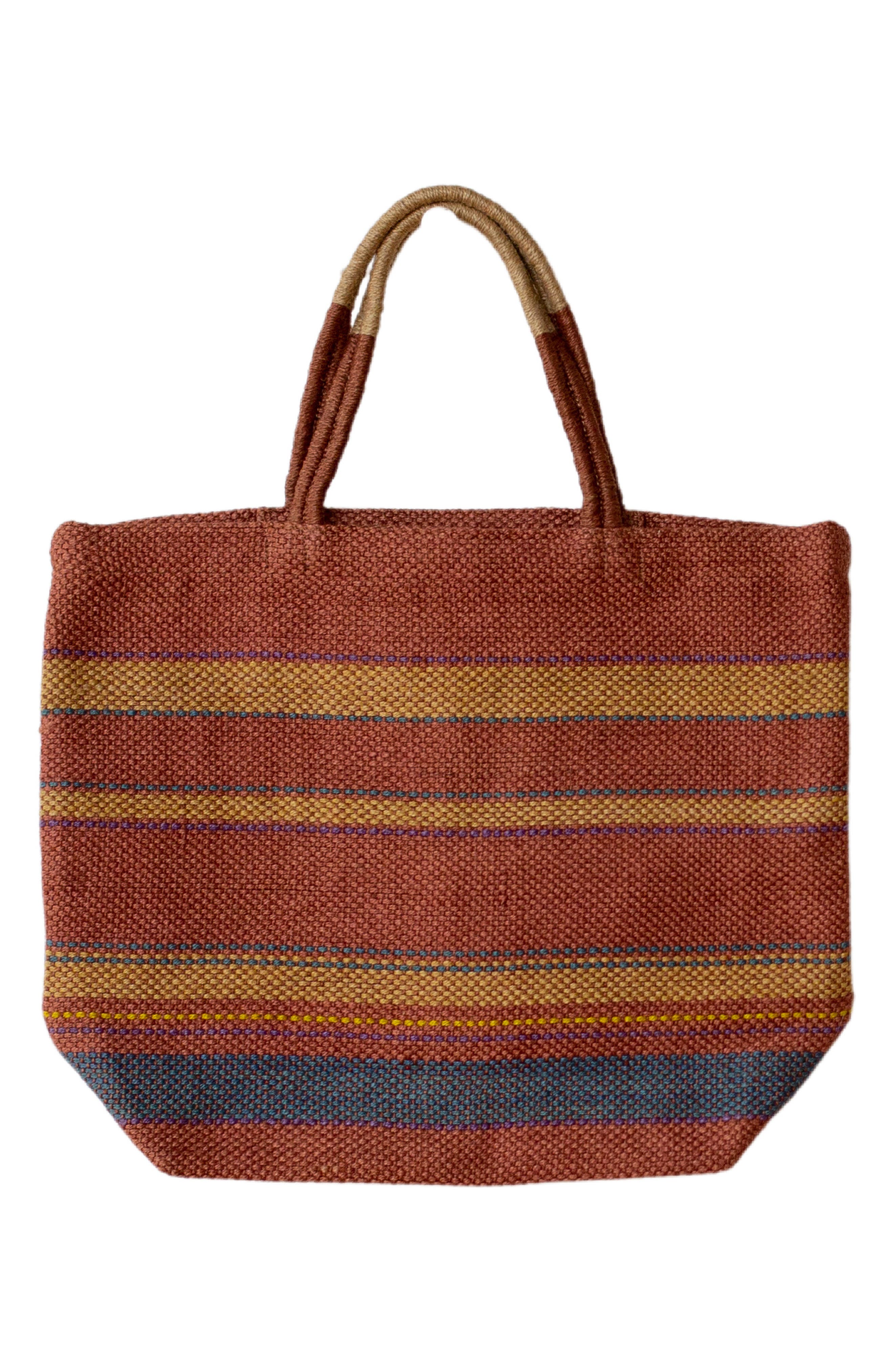 Will 
Atlas Sedona Market Shopper Jute Tote, Alternate, color, Red/ Gold/ Indigo