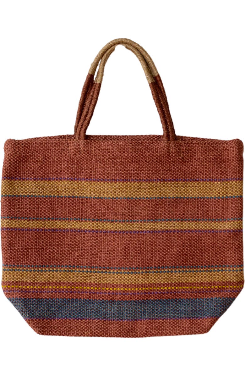 Will & Atlas Sedona Market Shopper Jute Tote, Alternate, color, Red/ Gold/ Indigo