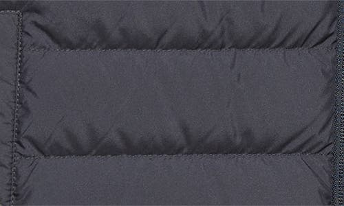 Shop Moncler Bourget Down Hooded Vest In Dark Navy Blue