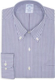Brooks Brothers Regular Fit Non-Iron Checked Button-Down Shirt