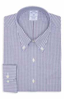 Regular Fit Non-Iron Checked Button-Down Shirt