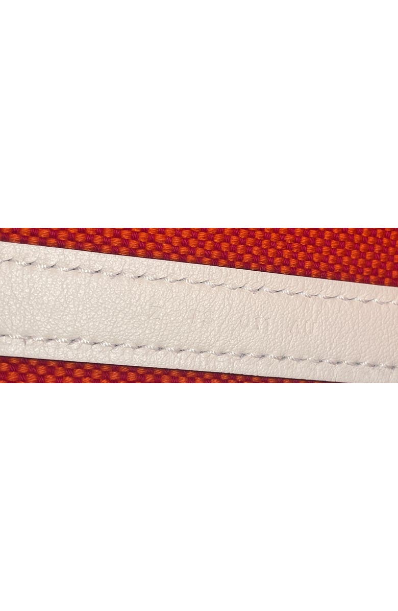 Pre-Owned Hermes Cabas H en Biais Tote Canvas with Leather 27, Alternate, color, Feu