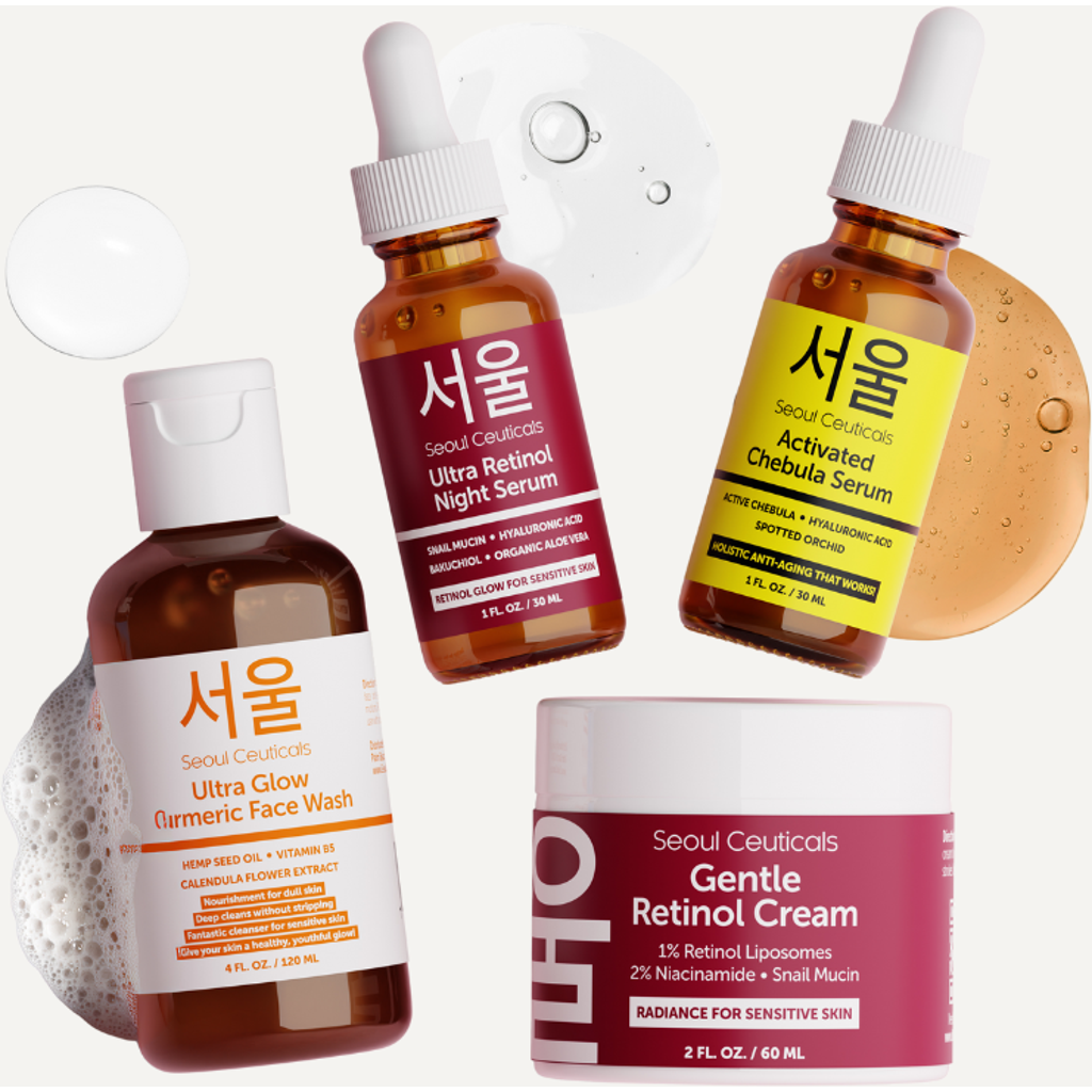 Seoul Ceuticals Korean Beauty Bundle Anti-aging 37+ Routine Kit