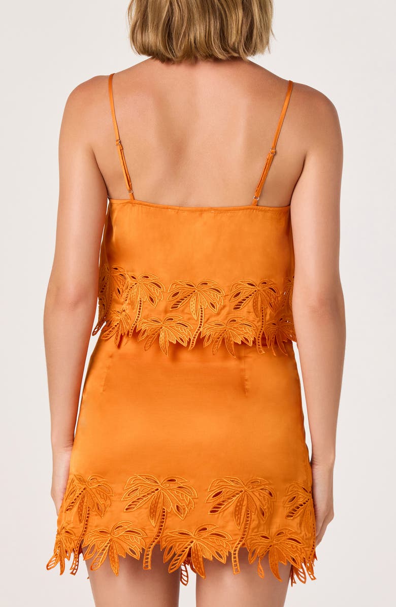 ASTR the Label Dawn Embroidery Detail Camisole, Alternate, color, Sunset