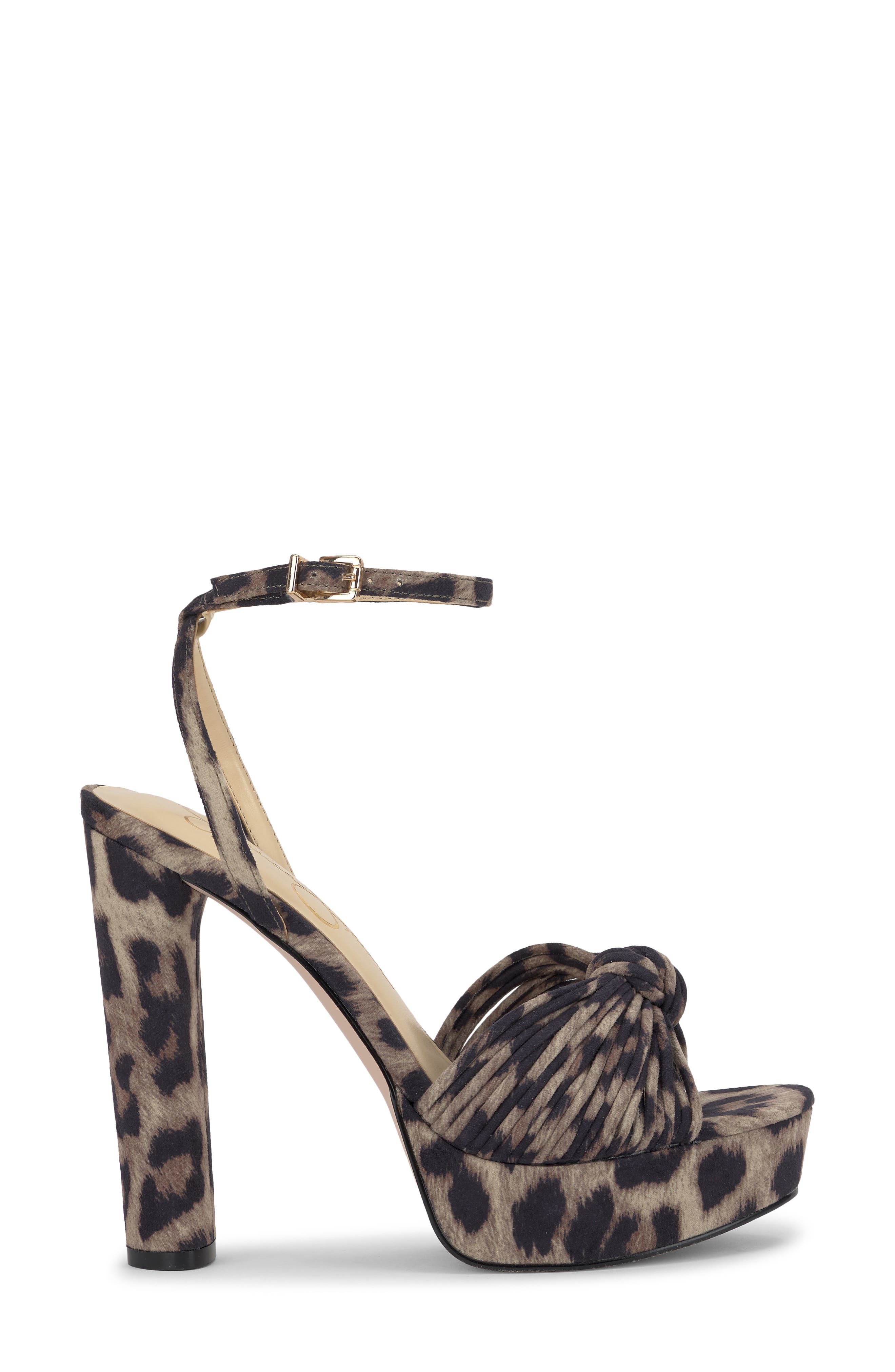 Immie Platform Sandal, Alternate, color, DARK BROWN PRINT