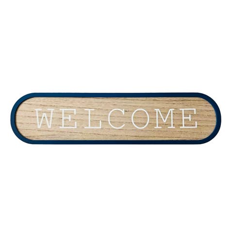 Welcome Rounded Sign Wall Decor