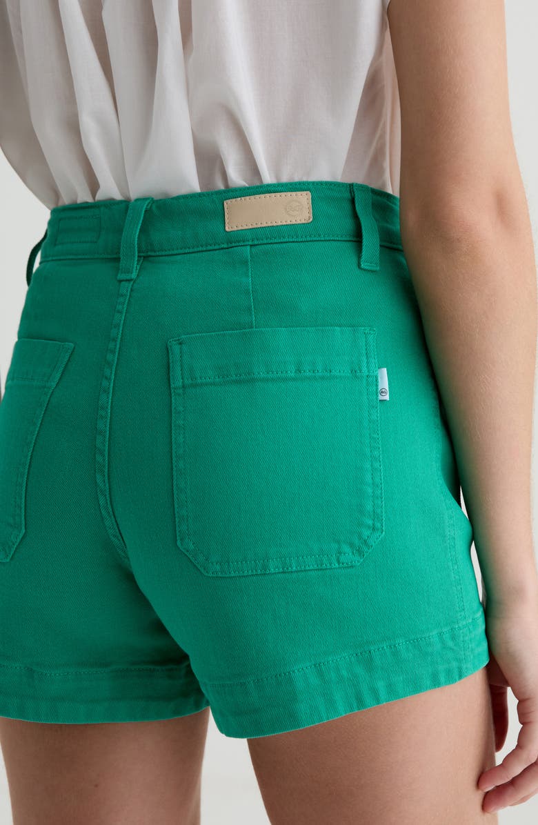 AG Daisy Patch Pocket Denim Shorts, Alternate, color, Kelly Green