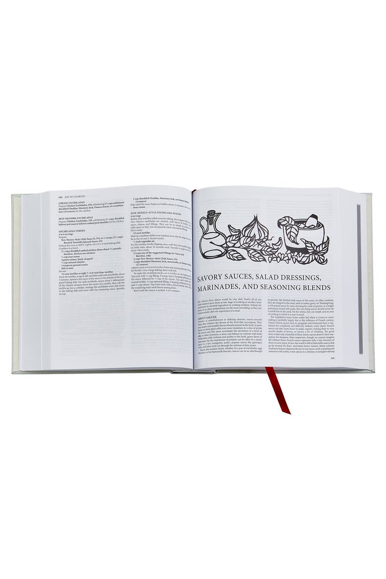 Joy of Cooking Leather Coffee Table Book, Alternate, color, Red