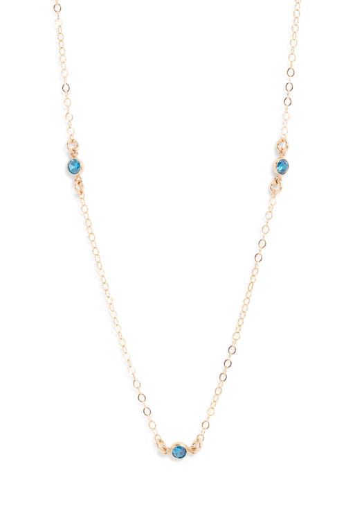 Set & Stones Birthstone Station Necklace In Gold