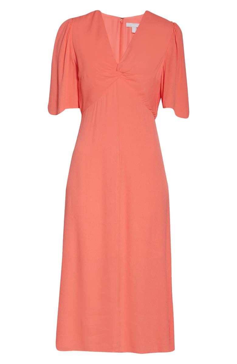 Chelsea28 Twist Front Midi Dress, Alternate, color, 