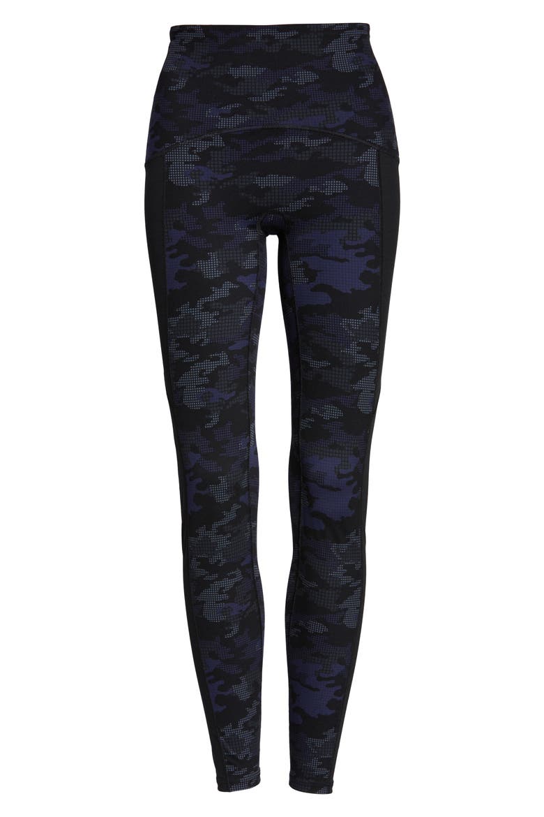 Print Active Leggings, Alternate, color, GEO BLUE CAMO