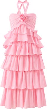 Marlo Kids Ellie Cotton Frill Maxi Dress