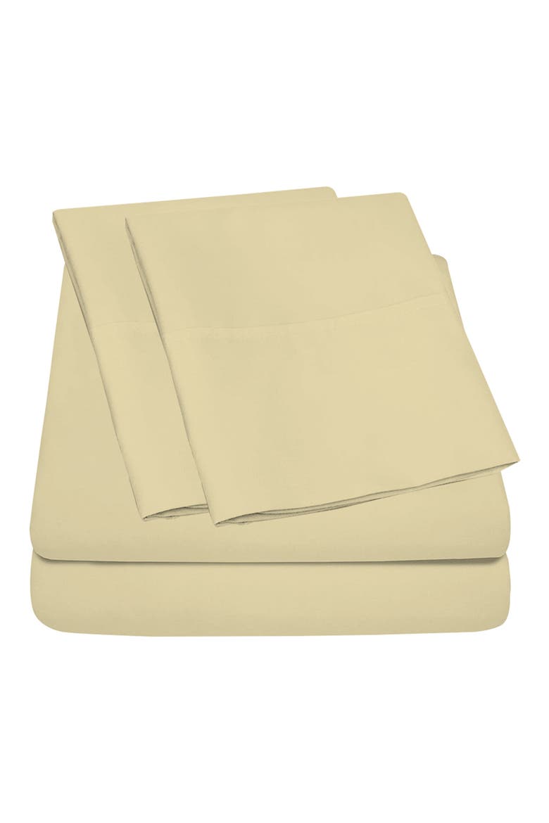 Deep Pocket Microfiber Sheet Set, Main, color, CREAM