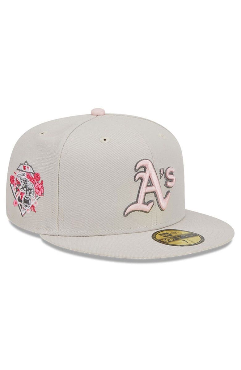 New Era Men's New Era  Khaki Oakland Athletics 2023 Mother's Day On-Field 59FIFTY Fitted Hat, Main, color, 