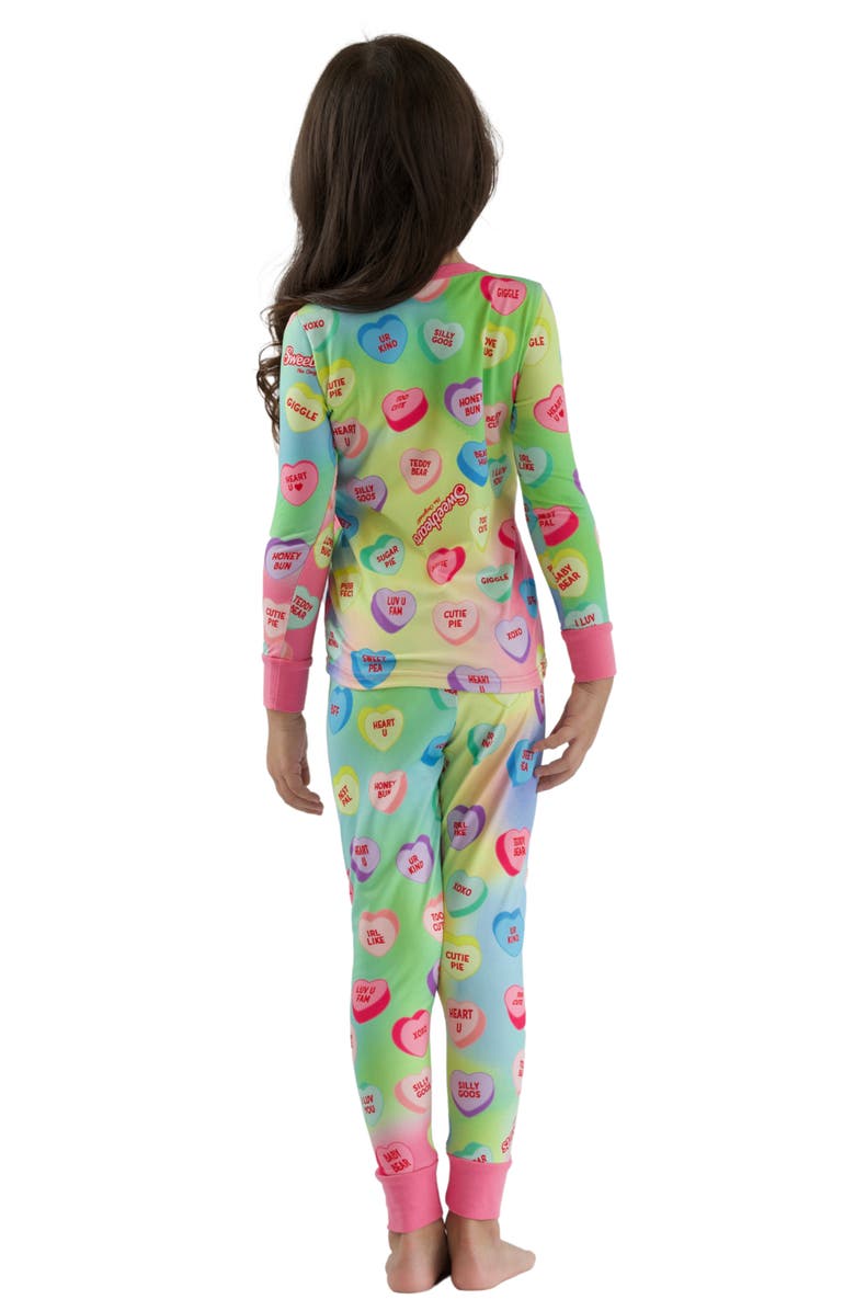 Mia Belle Girls Girls Sweethearts x Mia Belle YOU+ME Pastel Pajama, Alternate, color, Multicolor