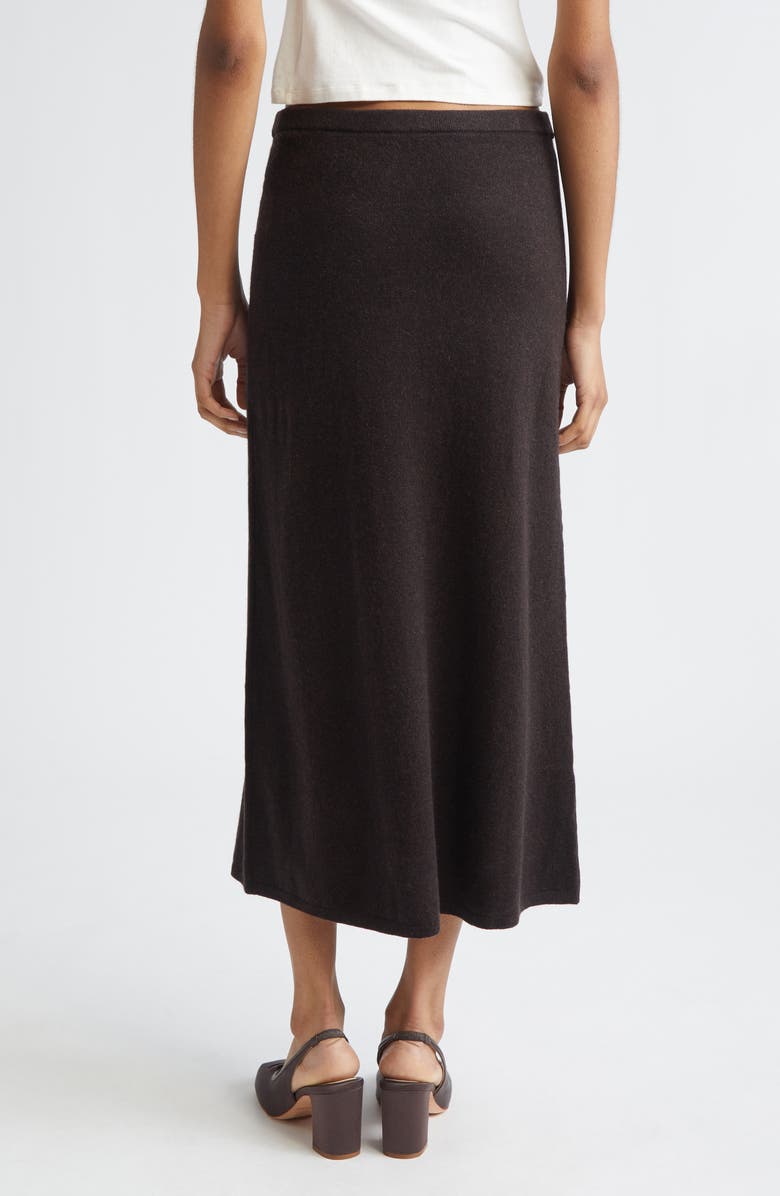 Sandy Liang Myos Wool & Cashmere Sweater Skirt, Alternate, color, Brown