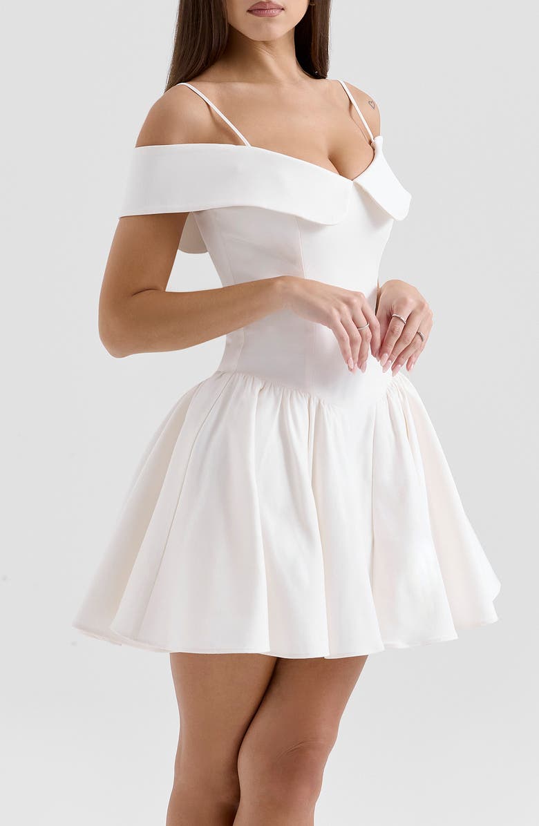 Selena Puff Off the Shoulder Minidress