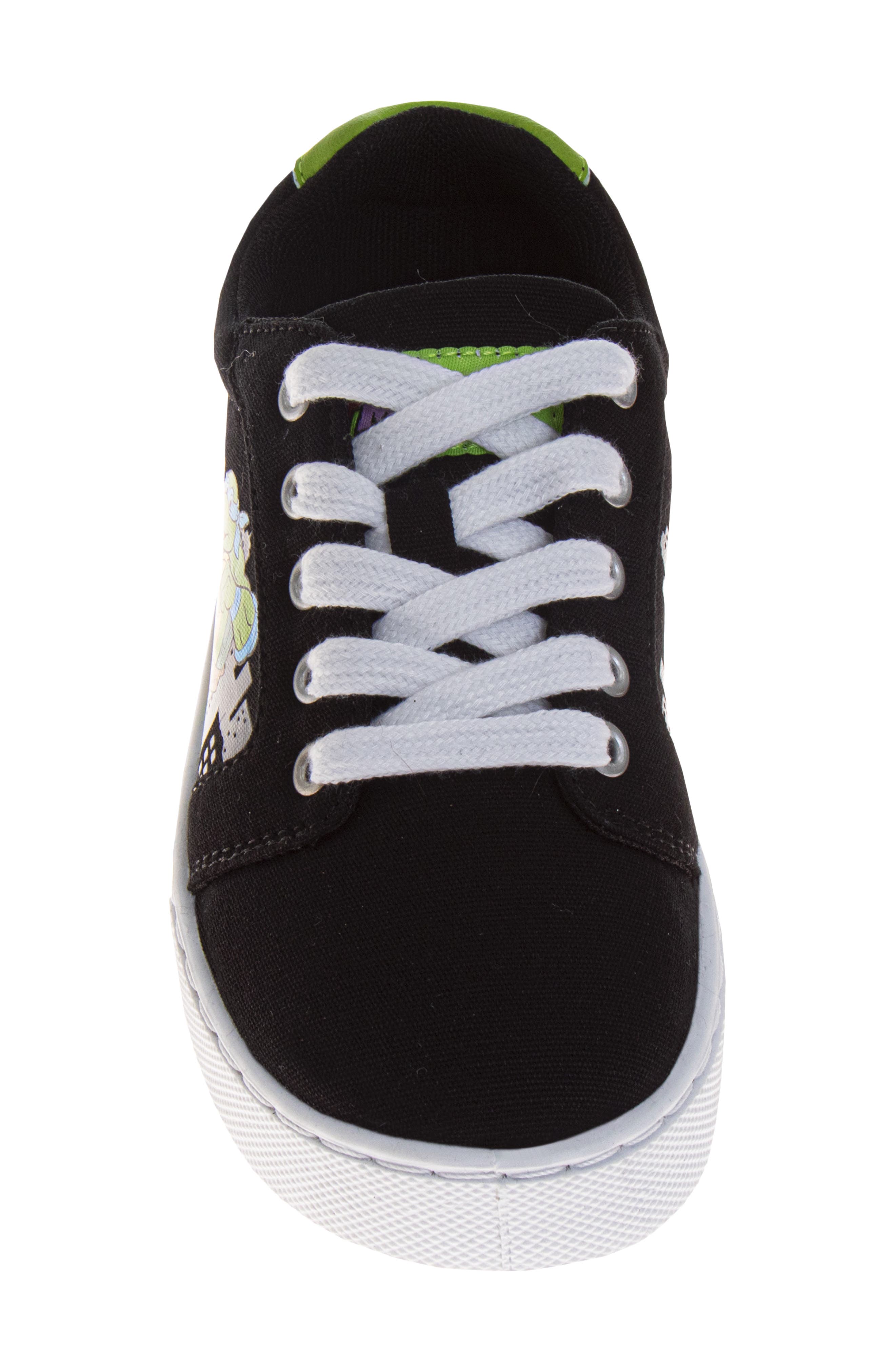 JOSMO Kids' Teenage Mutant Ninja Turtles Low Top Canvas Sneaker, Alternate, color, Black/ Gray