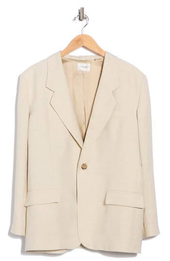 Frame The Grandfather Blazer In Brown