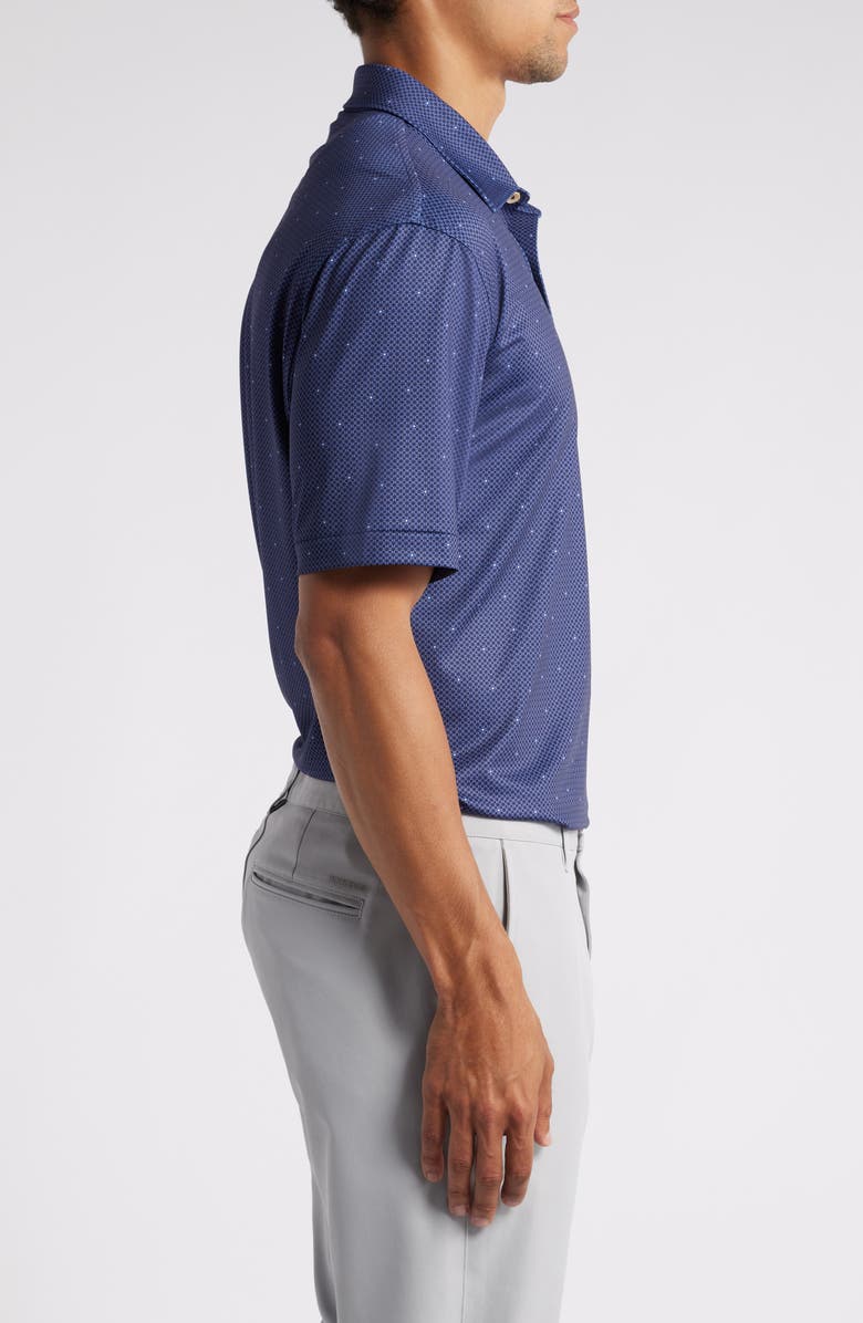 Peter Millar Crown Crafted North Star Geo Print Performance Polo, Alternate, color, 