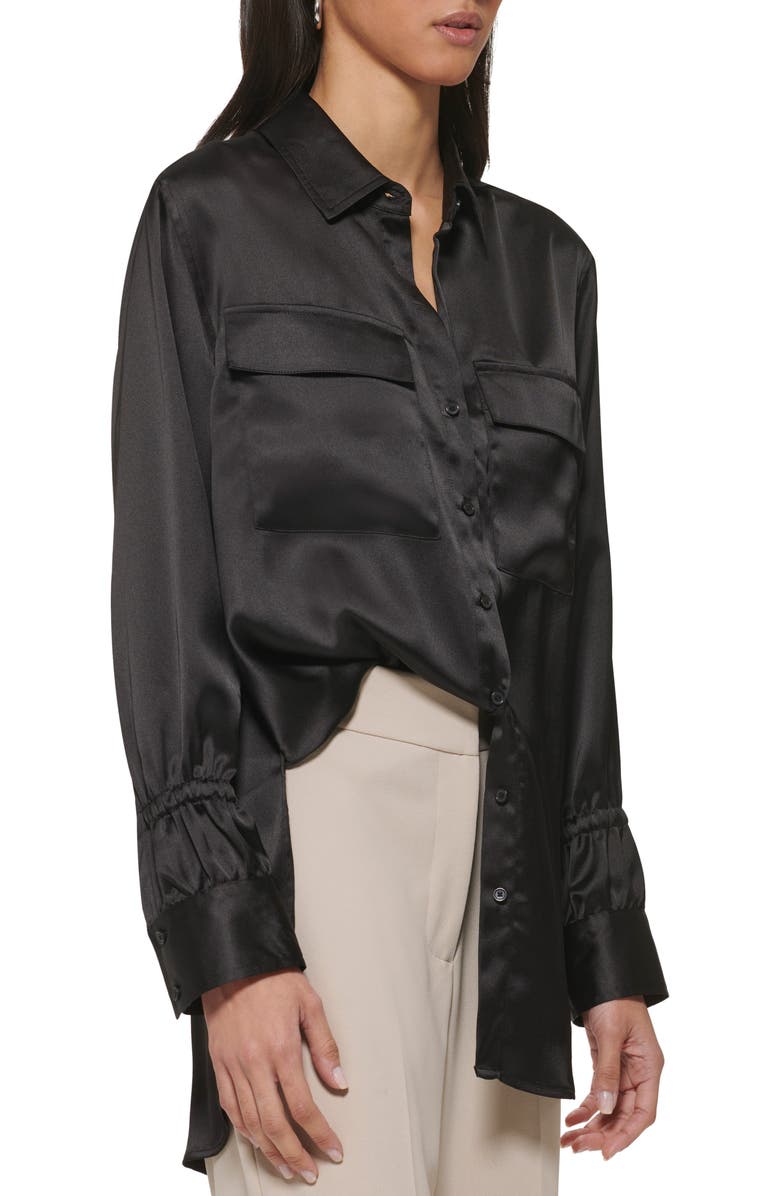 DKNY Long Sleeve Button-Up Shirt, Alternate, color, 