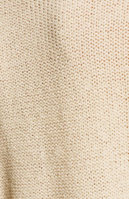 Sanctuary Tape Yarn Open Stitch Cotton Blend Sweater In Brown