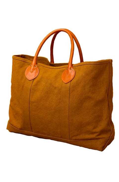 Port Canvas Bag with Leather Handles