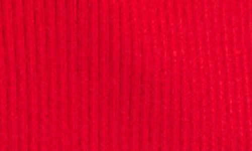 Shop Karen Kane Rib Short Sleeve Cardigan In Red