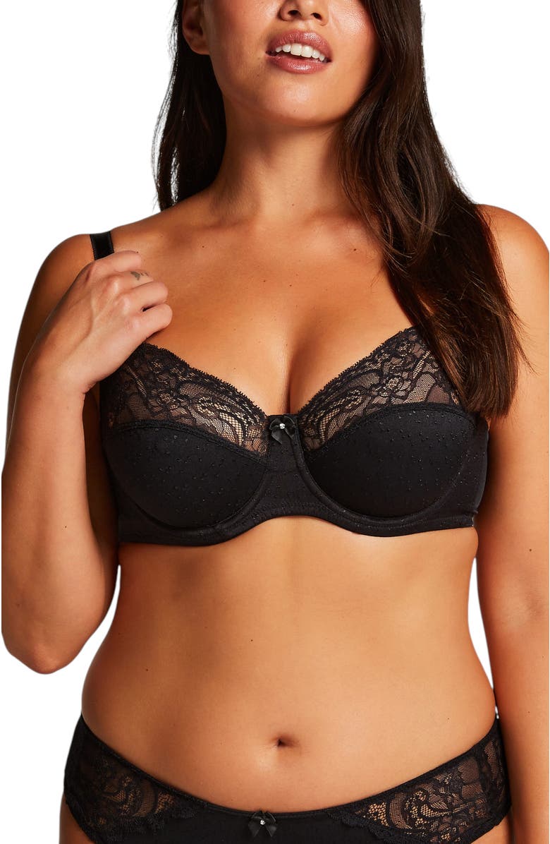 Hunkemöller Sophie Non-Padded Underwired Bra, Main, color, Caviar