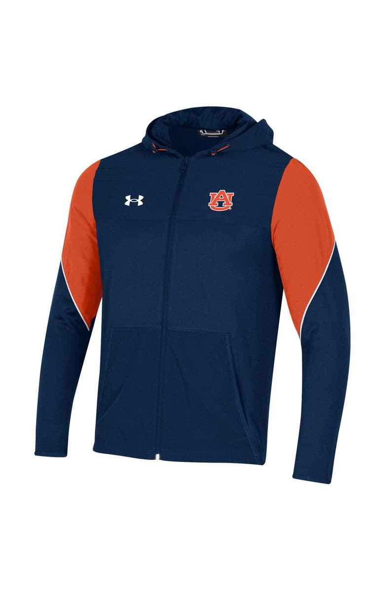 Under Armour Men's Under Armour Navy Auburn Tigers 2021 Sideline Warm-Up Full-Zip Hoodie, Alternate, color, Navy