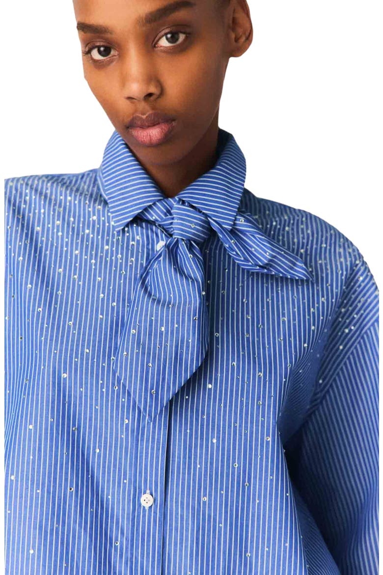 Shirt with removable handkerchief, Alternate, color, Blue