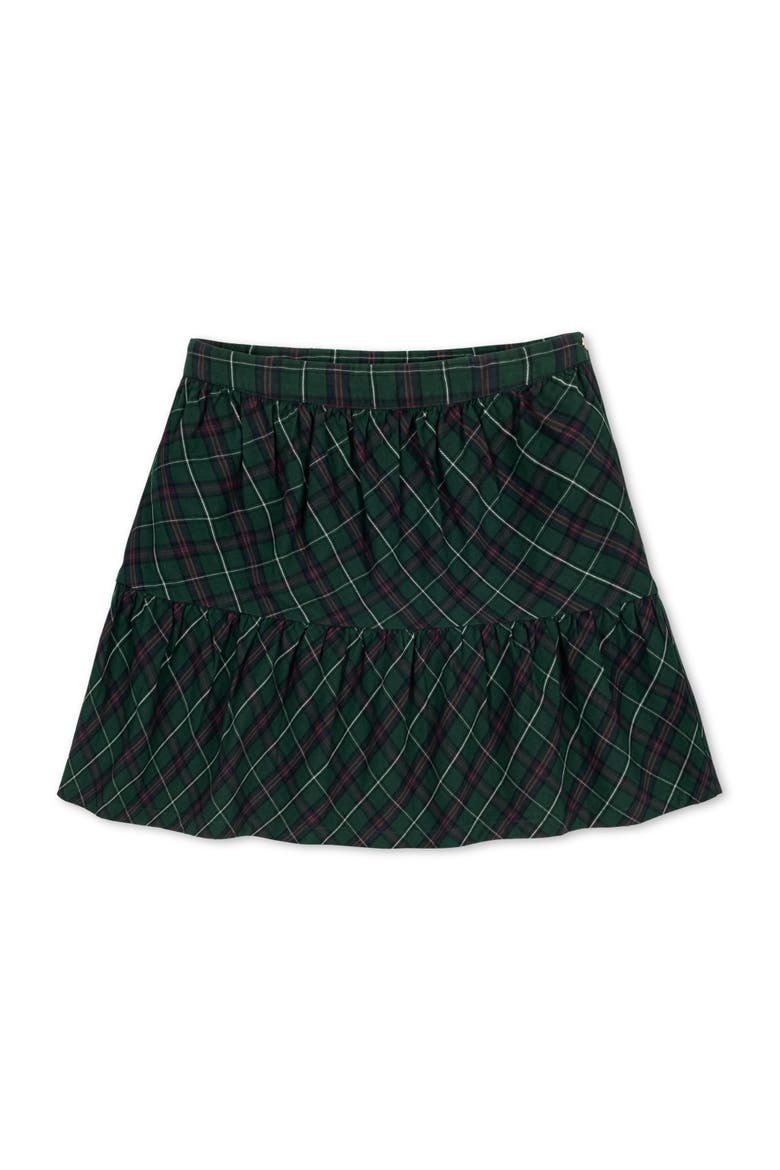 Baby Girls' Organic Flounce Party Skirt, Infant, Alternate, color, Merry Pine Plaid