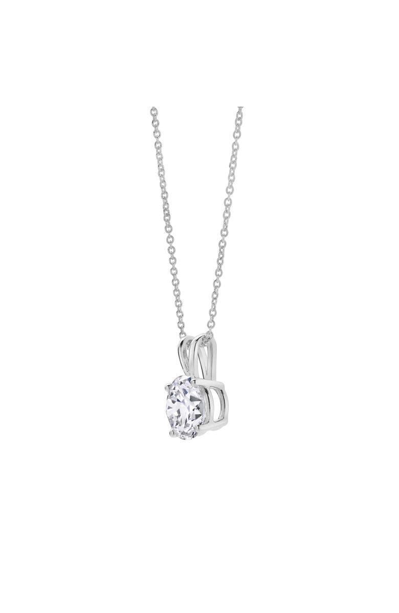 LuvMyJewelry Lucent 14K Gold Round Lab Grown Diamond Pendant - 1.5 Ct, Alternate, color, 14K White Gold
