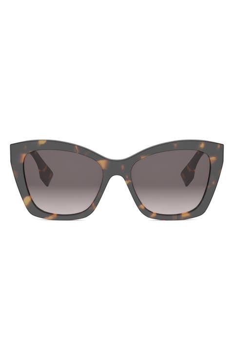 'Fendi Lettering 55mm Gradient Square Sunglasses
