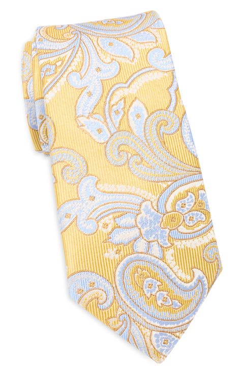 Paisley on Twill Ground Silk Tie