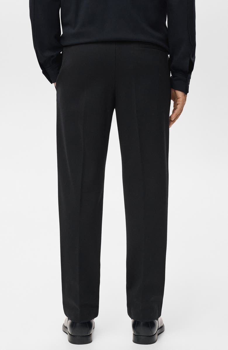 MANGO Drawstring Pants, Alternate, color, Black