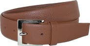 CrookhornDavis Men's Parma Buttercalf Grain Tubular Leather Dress Belt