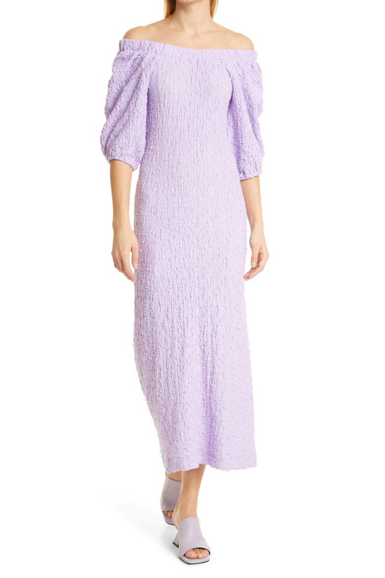 Garance Off the Shoulder Dress, Main, color, LILAC