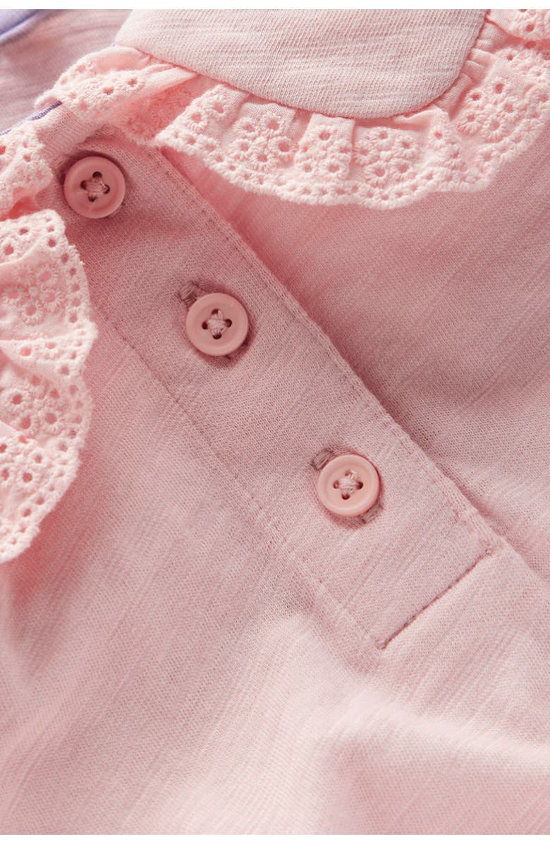 Mini Boden Kids' Slub Cotton Top, Alternate, color, Chalk Pink