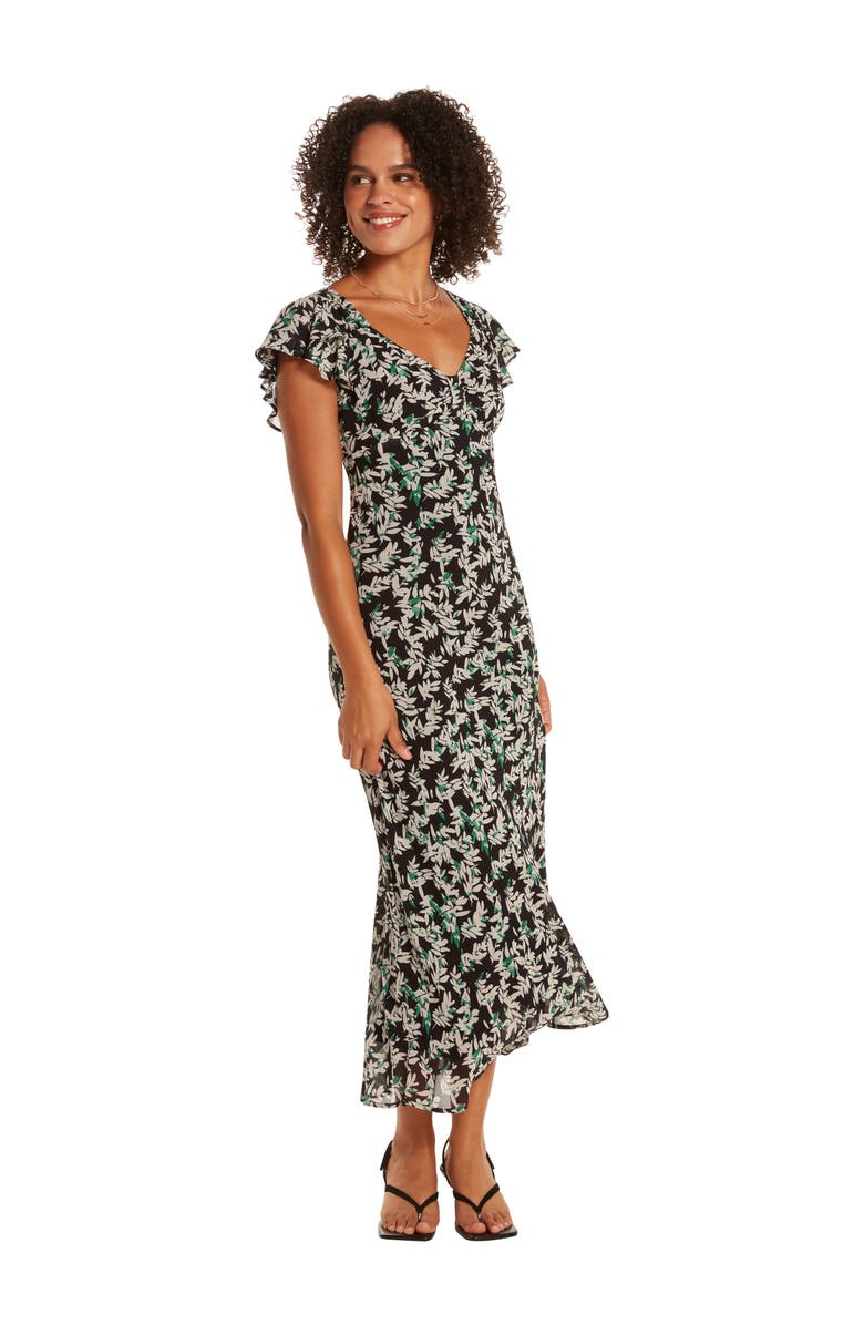 WISHLIST Floral Print V-Neck Maxi Dress, Alternate, color,