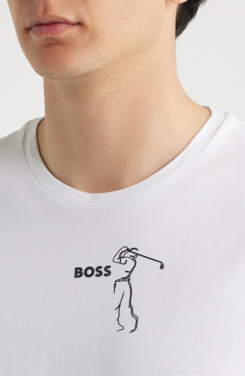 BOSS GOC Birdie Cotton Graphic T-Shirt, Alternate, color, White