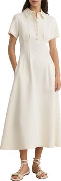 Reiss Mari Pleated Shirtdress