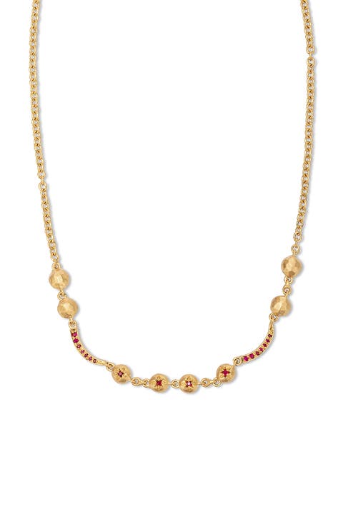 Arch Necklace Fire Element Ruby